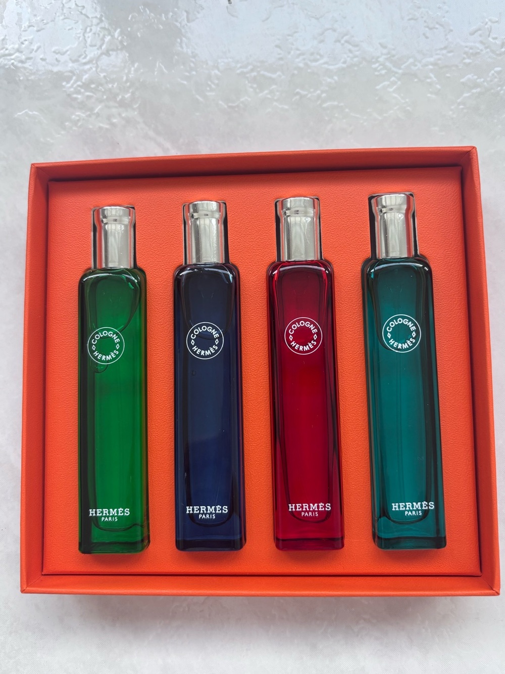 Hermes Collection Colognes Travel Gift Set 4 x 15ml Spray